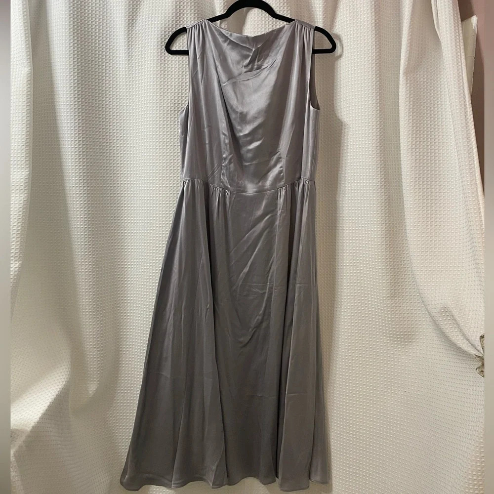 NWOT AT 100% Silk High Neck Dress